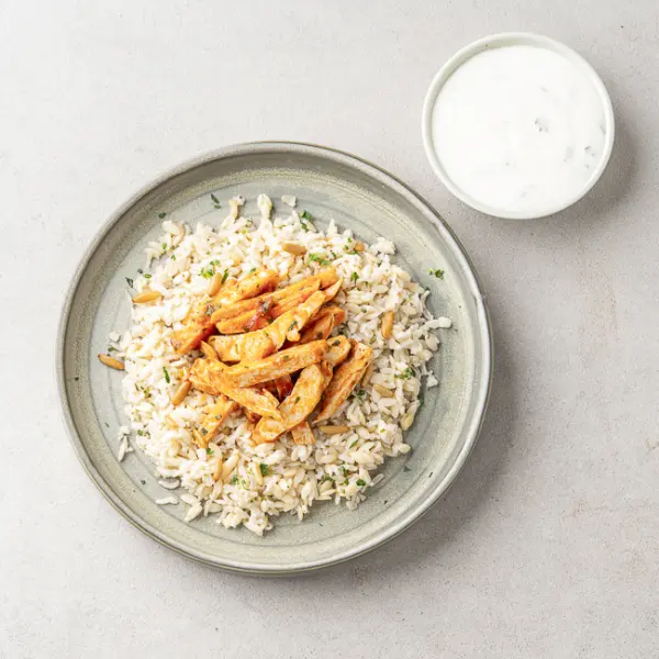 Turkish Grilled Chicken With Orzo Rice